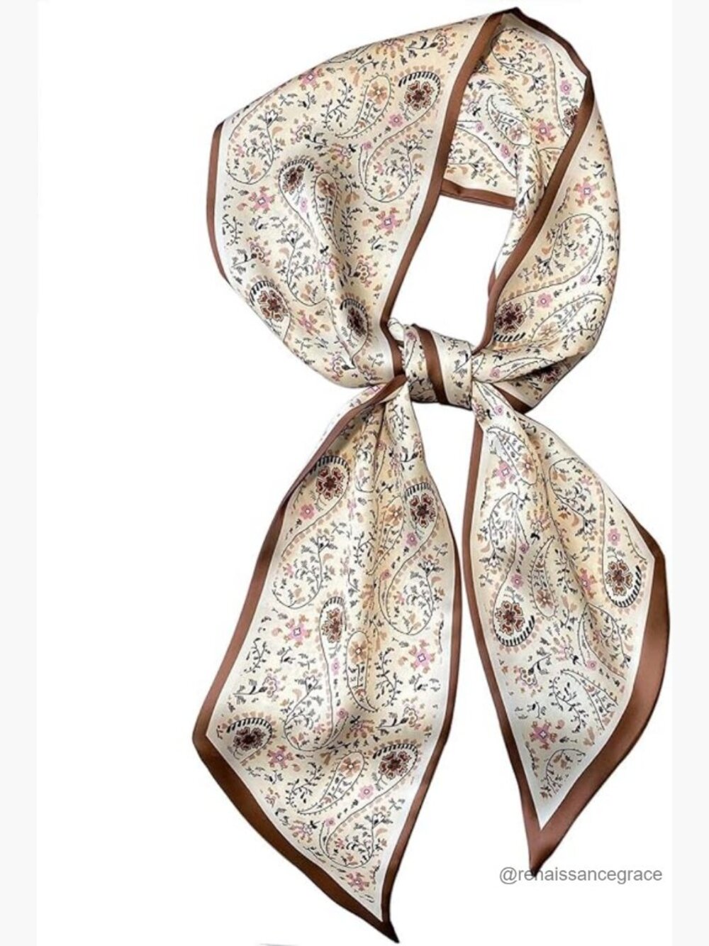 59" Long Silk-Like Satin Scarf for Hair Neck Bag Accessory Gift